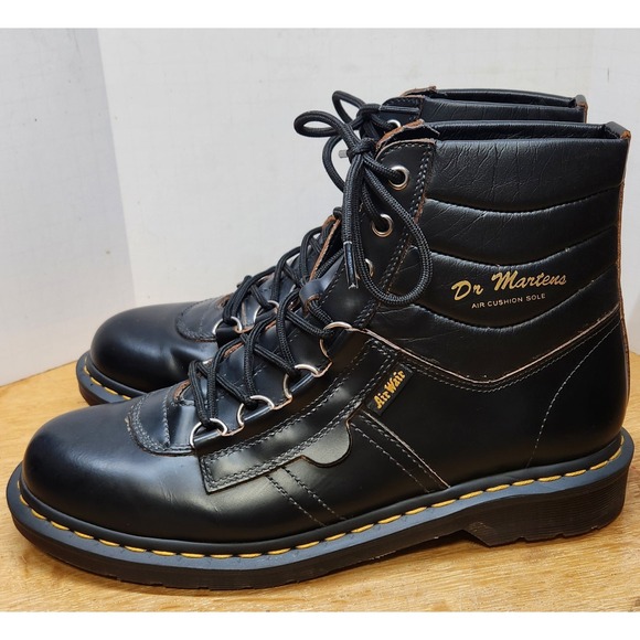 Dr. Martens Kamin Black Leather Boots Mens 10 AirWair Air Cushion Sole NWOT main image 9